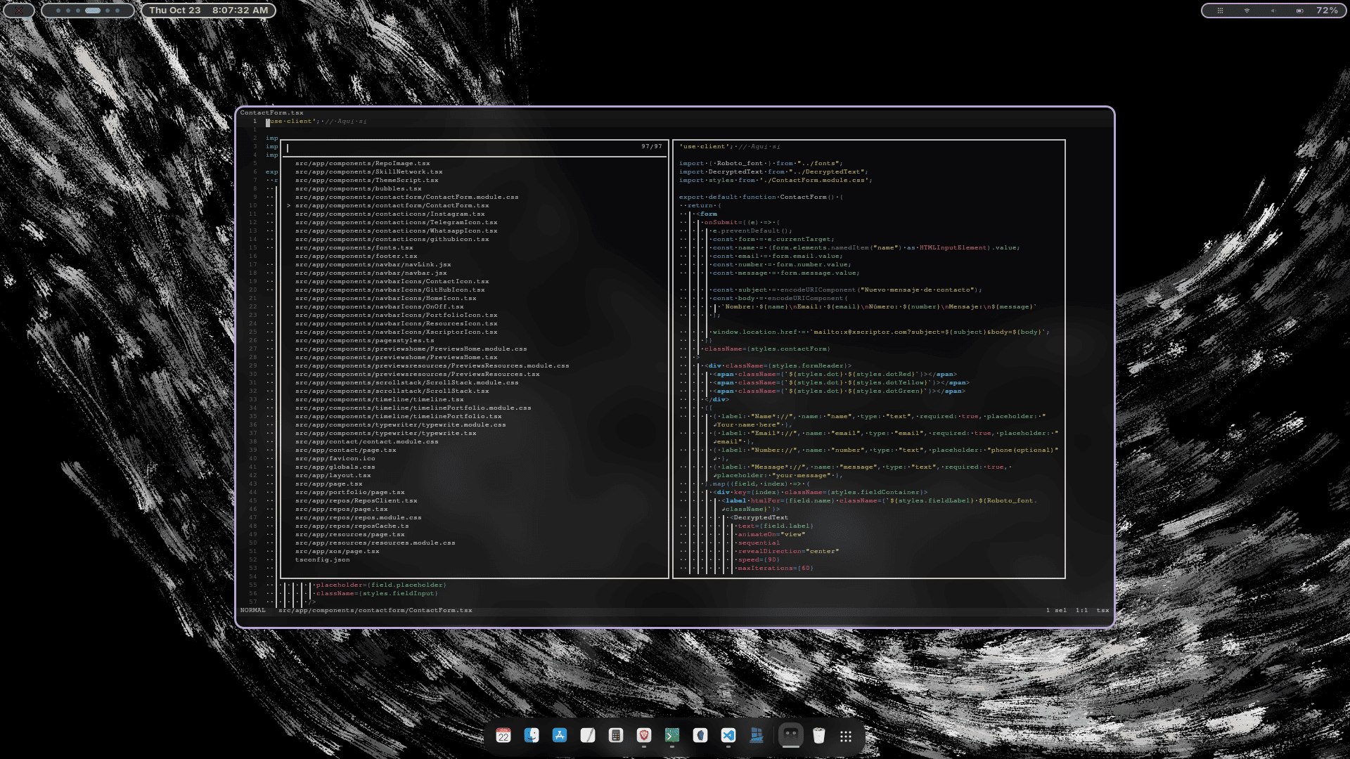 Main helix preview with x theme