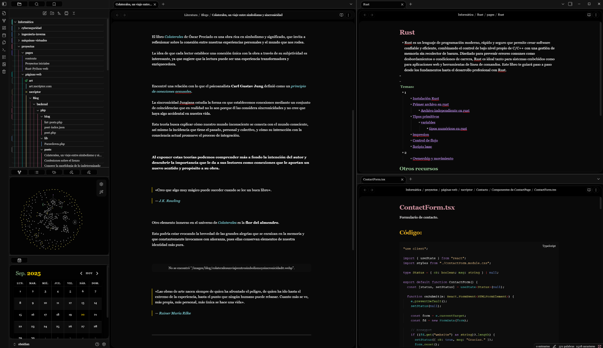 Obsidian Xscriptor theme